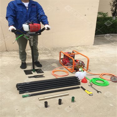 轻便取芯勘探取样钻机小型野外勘探背包全液压岩心