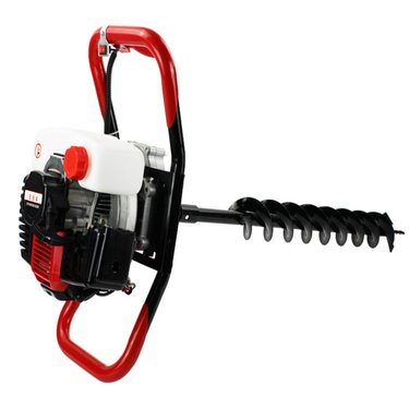 多功能简易边坡钻机 雷力LLF511手提分节螺旋作业多角度打孔汽油机