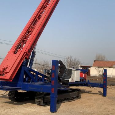 多地形单三双管高压旋喷钻机 履带式抗浮锚杆打桩机 涌泉变频电机