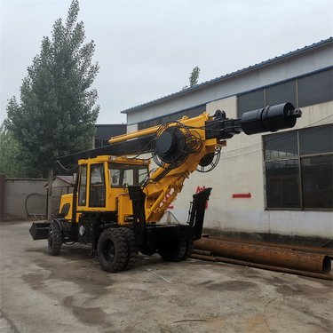 大口径小型旋挖钻机 360度轮式煤矿钻车 泥洼山地履带地基钻孔机