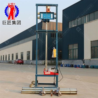 JUJIANG折叠式电动打井机SJD-2B小型龙门架打井机 家用两相电4kw水井钻机