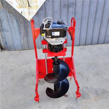 慧晨大直径栽树挖坑机 手推带架子打坑机 80深螺旋地钻机