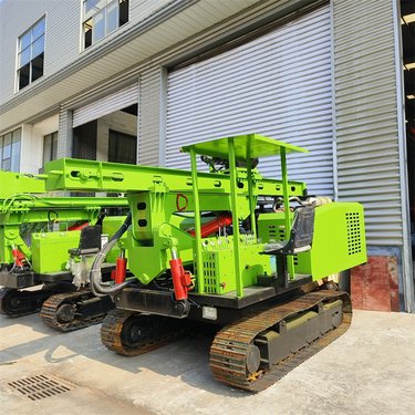 中汇 大型液压300光伏钻孔打桩机 山坡高低脚行走钻机 气动开孔