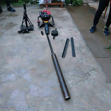 背包冲击式取土钻机 便捷式30米取芯取土钻机 单人手持式取土钻机