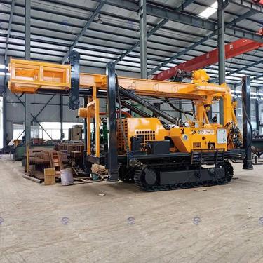 供应聚龙水气两用中深孔钻机JDL-350顶驱式气动深水井钻井机