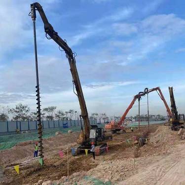 中拓 小型挖掘机用 液压履带式 装载机改装钻机