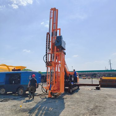 液压隧道钻机 履带式多功能钻孔机 大臂举高9米