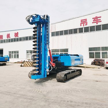 光伏岩石打孔机 挖改潜孔钻机 多功能螺旋引孔机 360度旋转