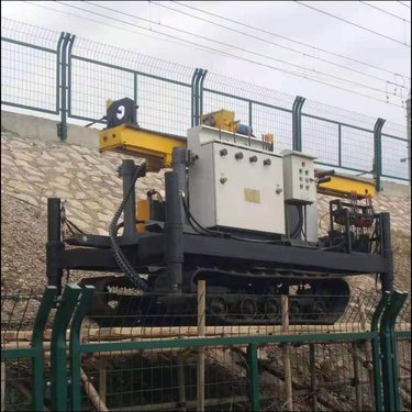 单重管高压旋喷桩机 铁路两侧加固用旋喷机型号 三管锚固旋喷钻机