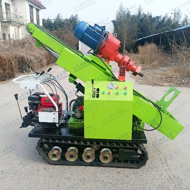 履带式小型潜孔钻机 岩层混凝土气动打孔设备 道路桥梁施工钻孔机