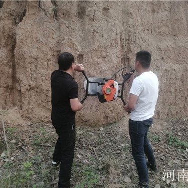 锚杆支护钻孔机小型过路打眼 汽油式螺旋钻机 携带便捷