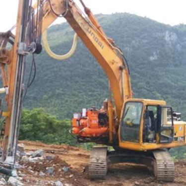 挖改钻机 挖机改装隧道边坡锚杆钻机 一次8米