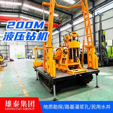 100型 小型地质勘探取芯钻机 打水井神器 操作简单