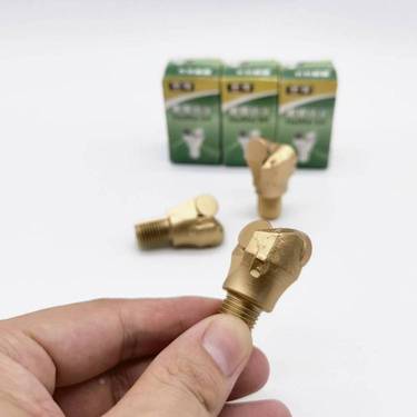 28PDC顶锚杆复合片钻头 过硬岩钻孔加合金条耐磨层锚杆钻机钻尖