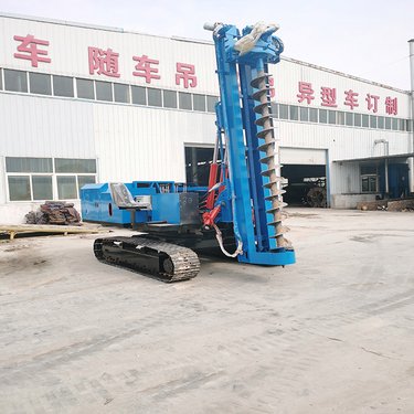丘陵光伏打桩机 多功能履带式工程钻孔机 挖改钻机 鲁邦重工