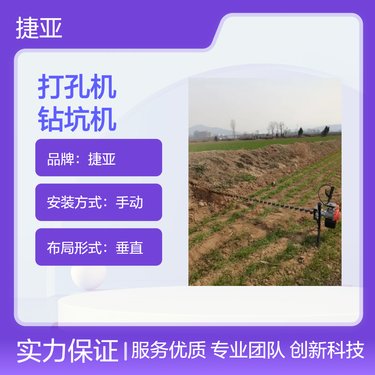 汽油款手扶锚杆支护水平地下打孔机具 捷亚 马路下110管注浆钻机