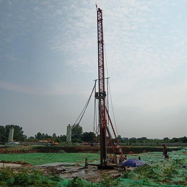 履诺桩机 土壤修复钻机 咸阳液压长螺旋杆桩租赁 可打抗浮锚杆