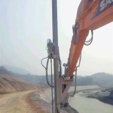 隧道打孔替代人工打锚杆 拱顶锚索挖改钻机好用 施工方便挖机改组钻机