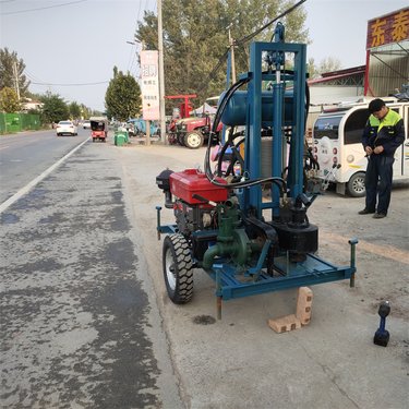 车载式正循环打井机 新民用灌溉经钻井机 三相电伸缩式家用钻机