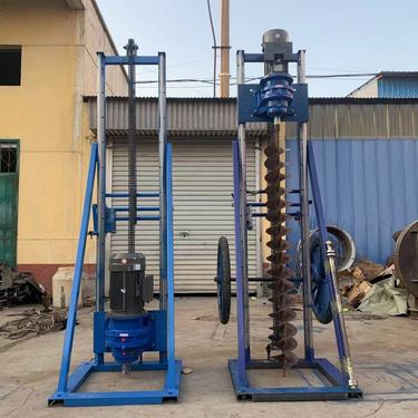 旧房地基加固钻机 创丰V703相电动建筑楼房基础打桩机 螺旋式打洞机