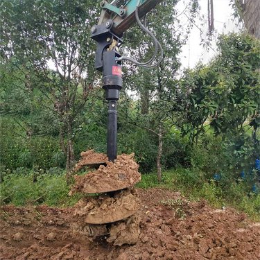 挖掘机液压螺旋钻洞机小型挖机螺旋钻工厂履带式多功能旋挖钻机