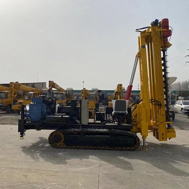 大型光伏打桩机 压桩螺旋引孔机 全液压履带光伏钻机