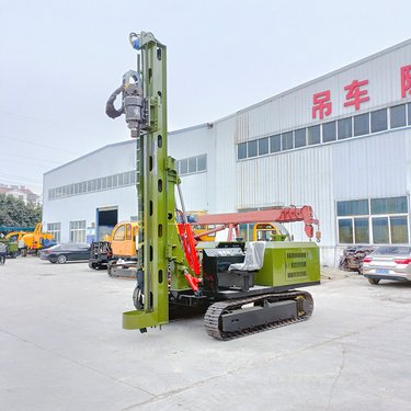 高原光伏施工用打桩机 加空压机潜孔钻机 钻杆转速可调节