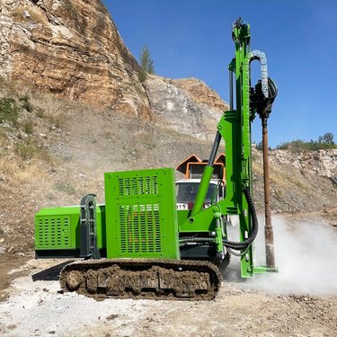 博远 工程专用打桩机 光伏地桩钻机 多功能螺旋引孔机 360度旋转