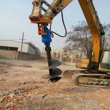挖改螺旋钻机 打桩树坑旋挖钻 液压钻机孔道成型螺旋钻取芯