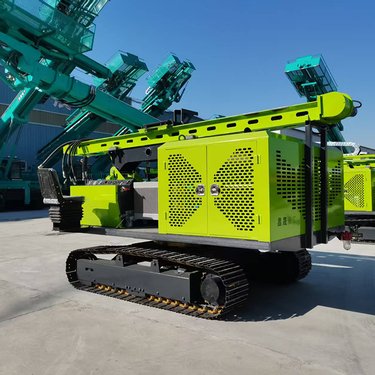 中威 液压螺旋光伏打桩机 多功能岩石冲击钻机 大扭矩履带可360旋转