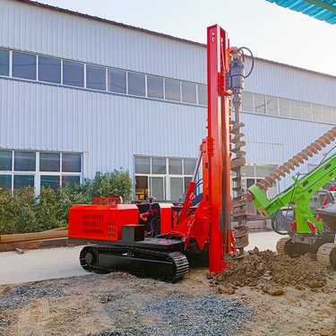 可潜孔可螺旋钻打桩机 定制各种扭矩履带光伏钻机 360度多方位钻孔