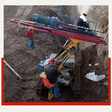 岩石打孔履带潜孔钻车 边坡支护气动锚固钻机 小型护坡潜孔钻机