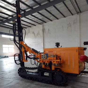 可凿钻大孔直径的深孔 履带式潜孔钻机KQJ-92 钻进速度快