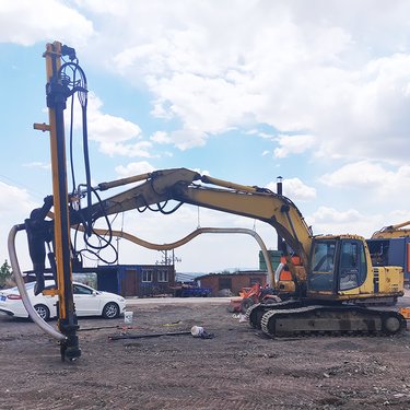 挖掘机改装液压凿岩机 隧道加固坑基钻孔机 气动潜孔钻挖改钻机