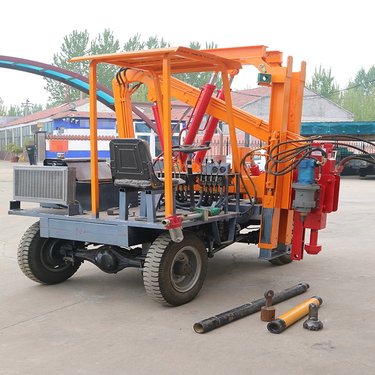 波形护栏打桩机 装载式打拔钻机 一体公路护栏打桩机液压式