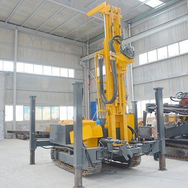 深孔凿岩履带打井机 气动水井钻机 400米农用气钻