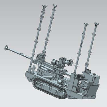 履带坑道钻机ZDYLP系列峰顶值7000型采用复合片钻头抽放瓦斯钻孔