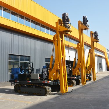 翔驰 履带式螺旋光伏打桩机 小型潜孔钻机多功能电动钻孔机灵活耐用