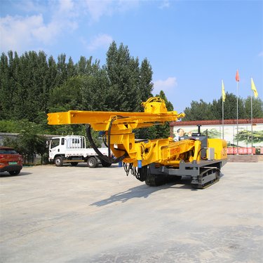 工程加固高臂钻机 边坡支护锚固钻孔机 全液压岩石护坡打孔机