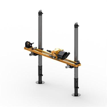 ZQJC煤矿气动架柱式钻机 菲克森矿用外跨齿条式可打煤打岩