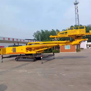 双臂举高12米边坡钻机 建筑地基加固护坡钻机 分体式自走锚固钻车