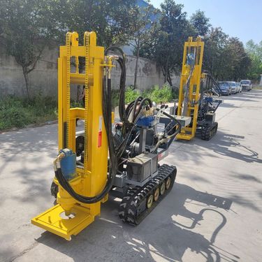 小型公路履带式注浆加固钻机配备橡胶钢丝履带底盘 重量轻