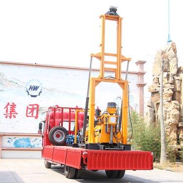 全液压立轴式水井钻机地质勘探取芯恒旺履带式移动塔架款