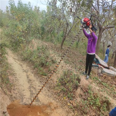 斜坡锚固钻孔机手扶式护坡注浆加固打洞机器重量轻便携式