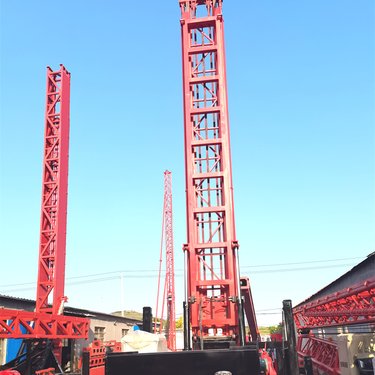 光伏锚杆高喷灌浆台车 三易高压 长螺旋钻机 设备总重 16.5T