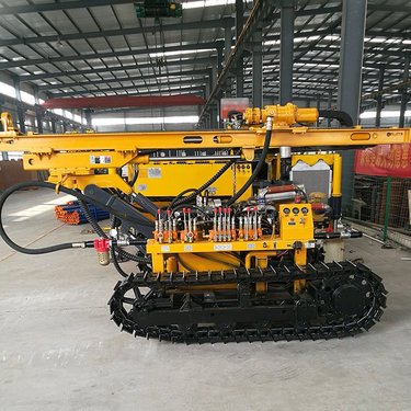 液压履带式潜孔钻车 可打硬岩石的打井机轻便钻机 轻便气动钻机