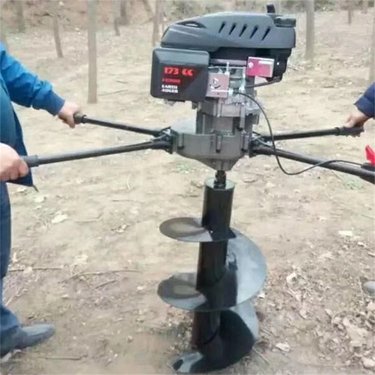 聚仁 多功能植树地钻机器 树坑挖坑机 四轮拖拉机钻孔钻机