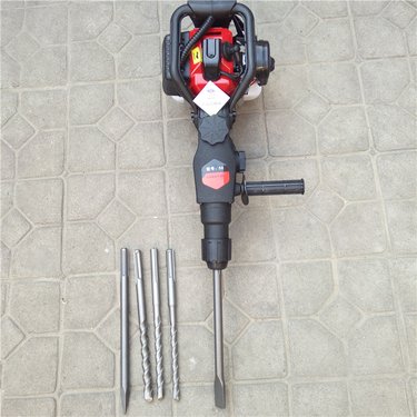 志勋 混凝土路面破碎锤 手持式汽油破碎镐 四冲程石头凿岩机