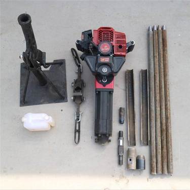 厂家定做圆盘水井钻机 轻便电动手持打井机 沙土钻机打桩打孔钻井机