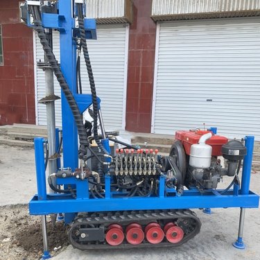 光伏安装打桩机 房屋基础加固注浆引孔钻机 大棚茶园安装太阳能常用